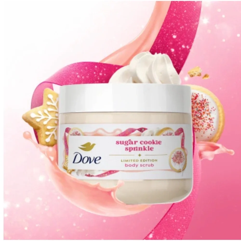 Dove Limited Edition Sugar‎ Cookie Sprinkle Moisturizing Body Scrub 15 Oz